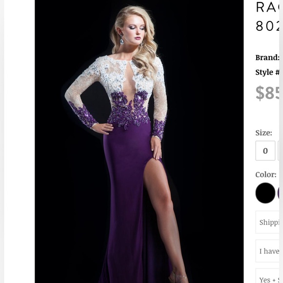 Rachel Allan Prom or Pageant Dress - Picture 2 of 5